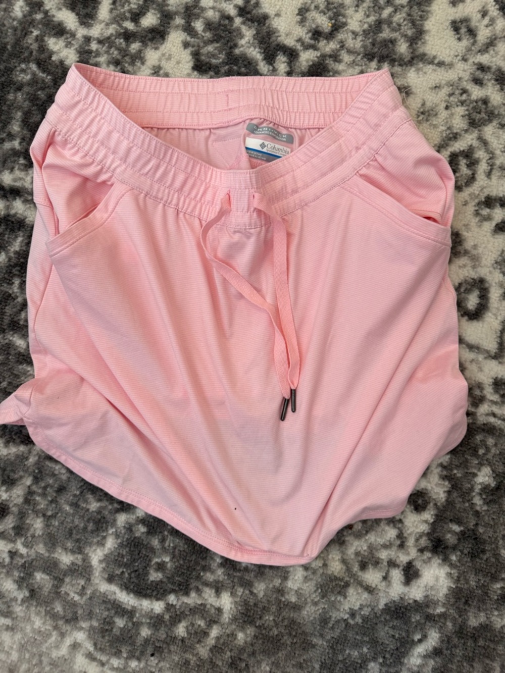 Columbia Light Pink Drawstring Skirt with Pockets